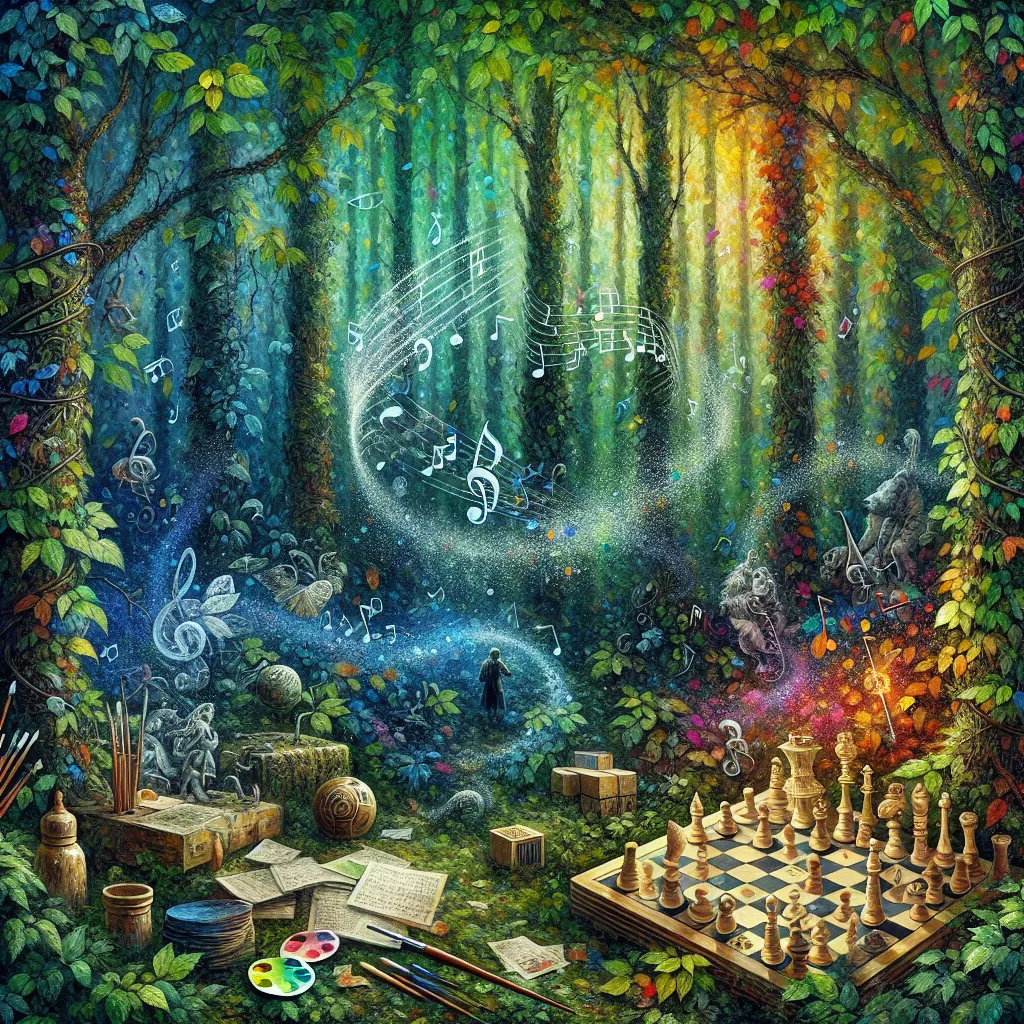 Odkryj magiczny świat muzyki, gier i sztuki – najpiękniejsze tapety lasu czekają na Ciebie!